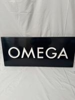 Omega Werbeschild