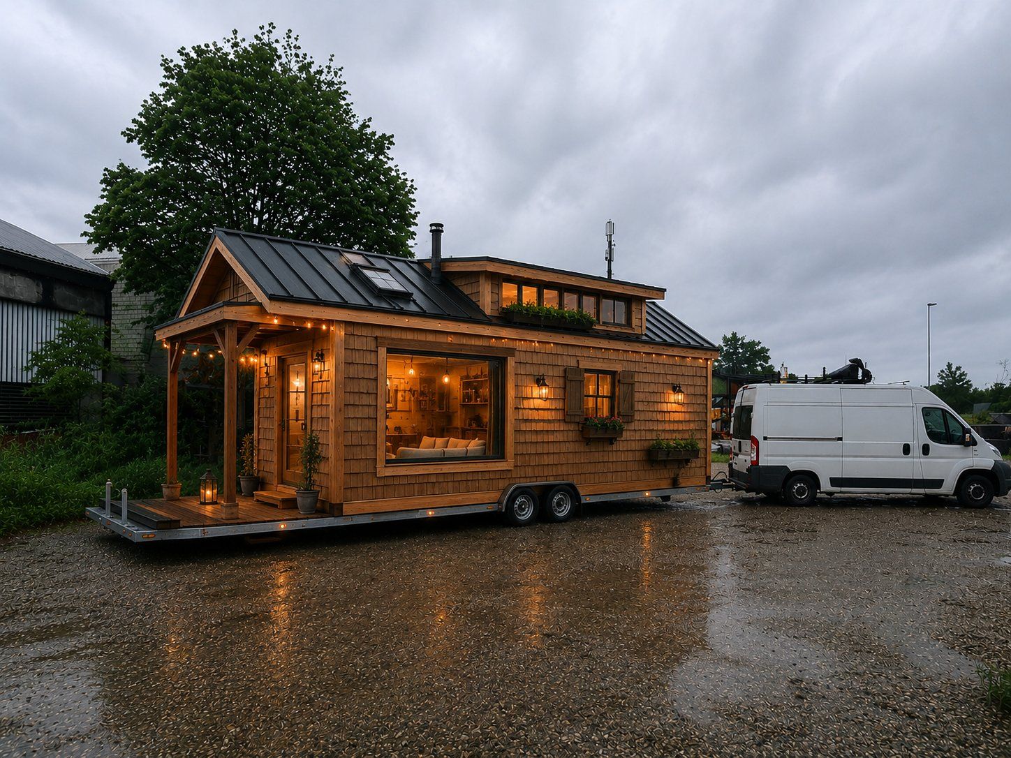 Mobile-home: Tinyhouse Anhänger 12m lang – D'occasion à Deitingen par RRD2010