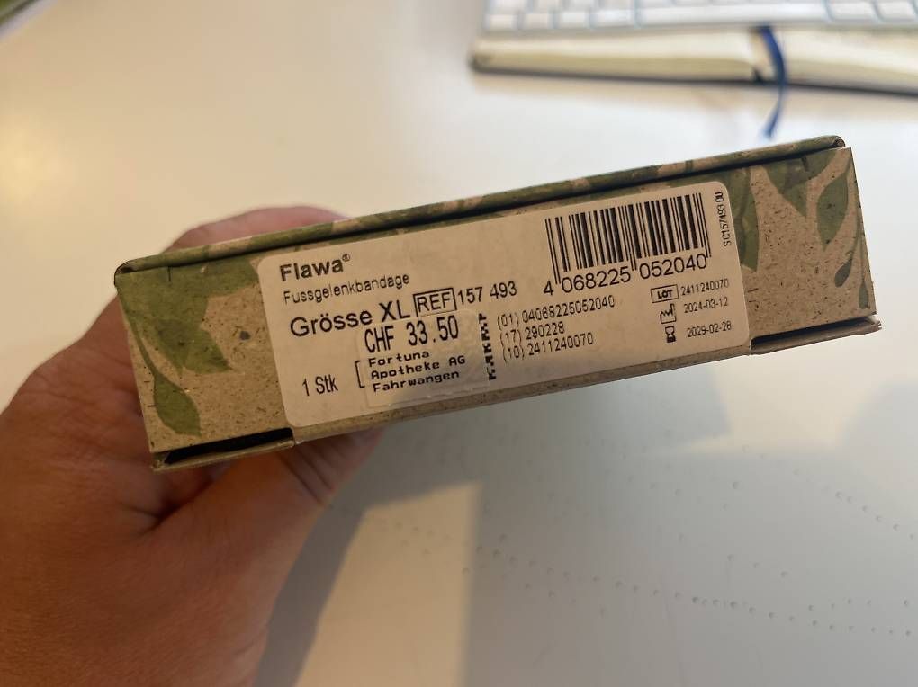 Medizinische Geräte: Fussgelenkbandage  Grösse XL – Neu (gemäss Beschreibung) aus Muri AG von Ludrigen 1