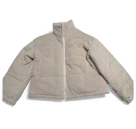 Steppjacke Cord beige Grösse S neu