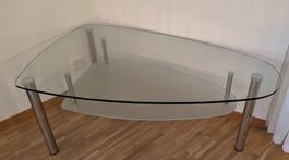 Glastisch Couchtisch 110 x 65 x 45