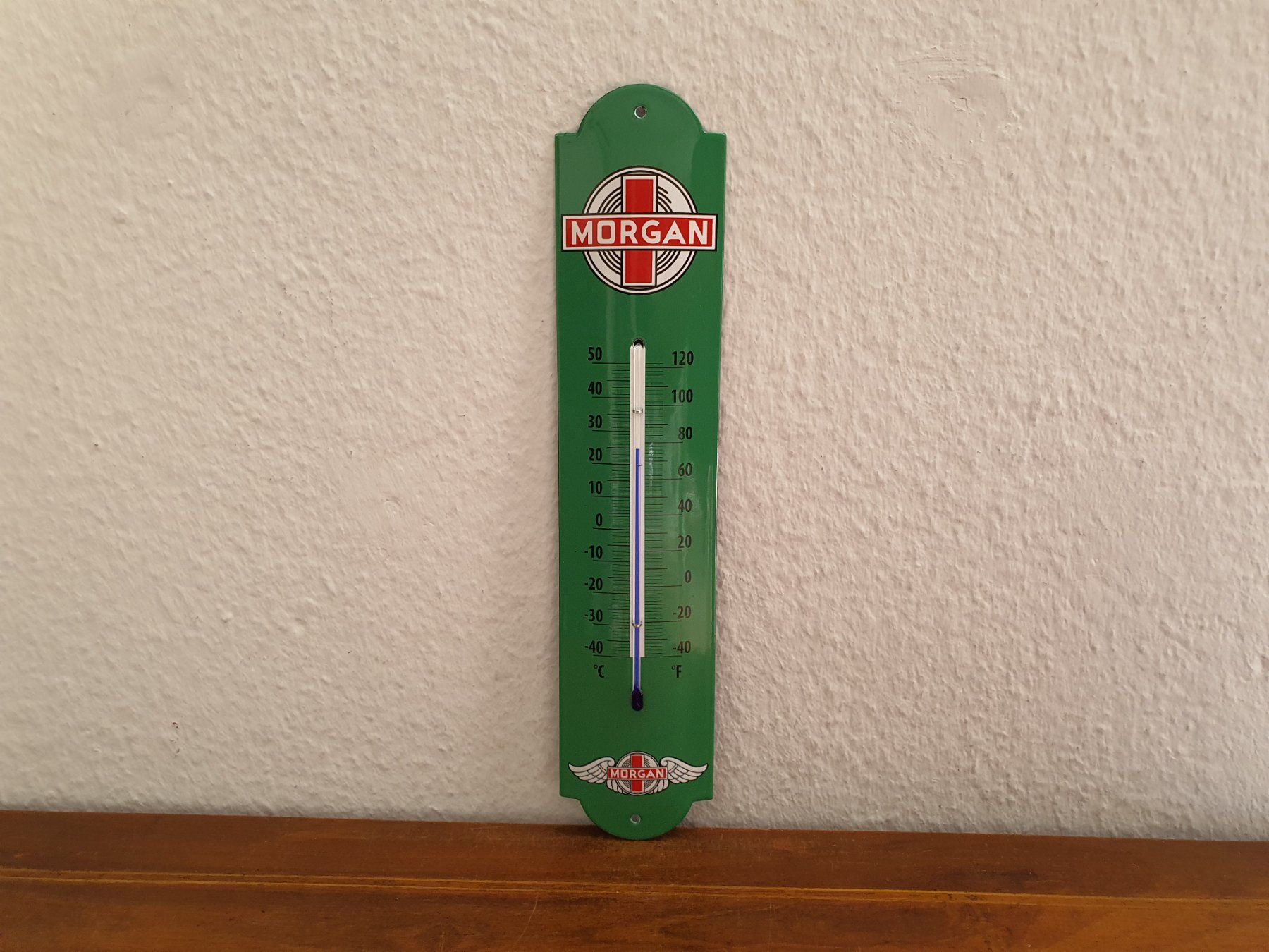 Schilder: Emailschild Morgan Motorcycles Thermometer Emaille Schild – Neu (gemäss Beschreibung) aus Schaffhausen von