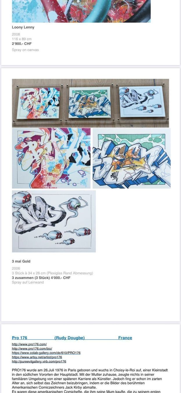 Poster & Bilder: 3 SEEN Original Graffiti Paper-Plexiglas – Gebraucht aus Zürich von 1_marsmensch 7
