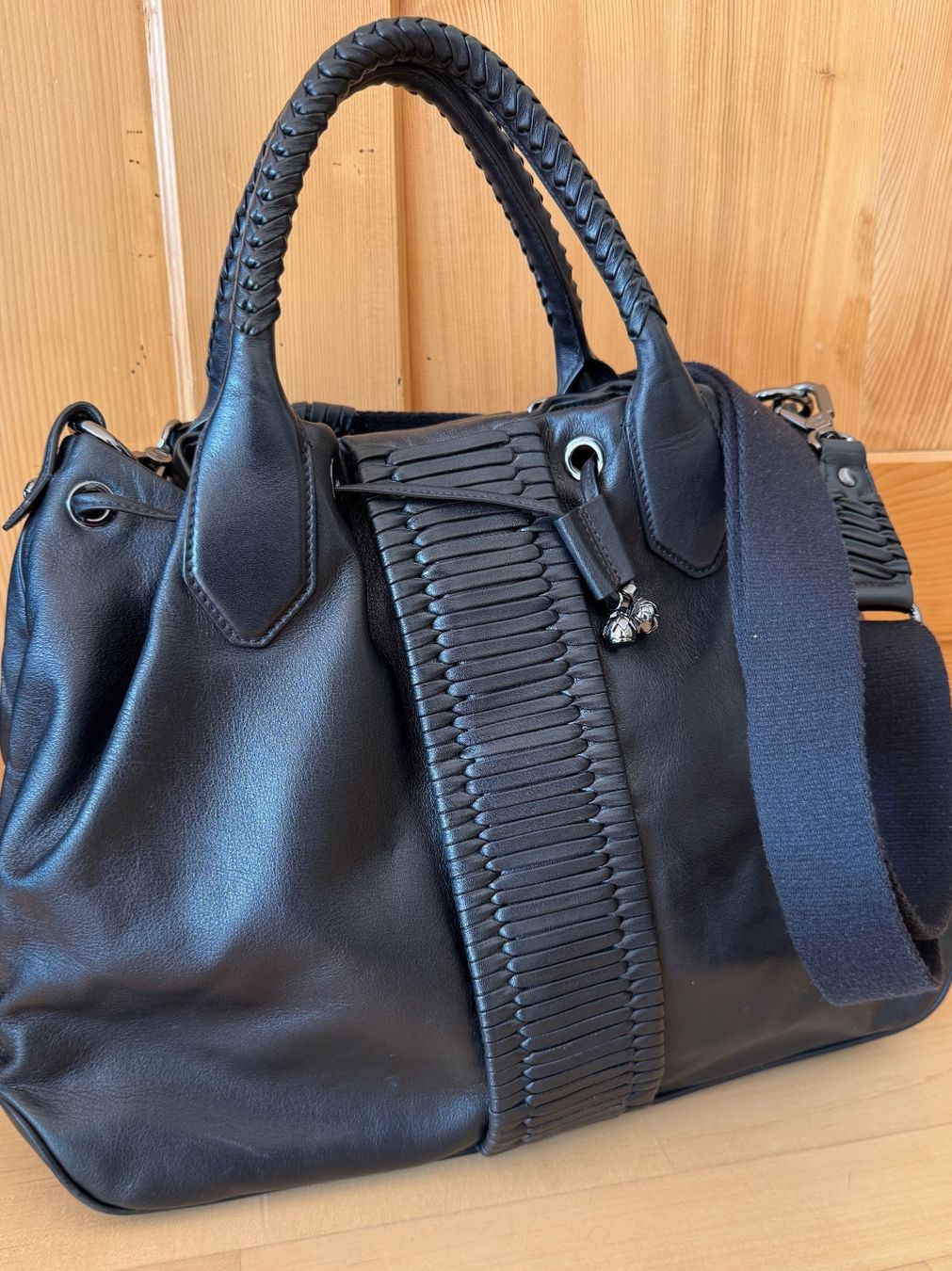 Navyboot Borse da donna: Navyboot Tasche aus Leder schwarz – Usato da Uster venduto da Schangnau87 7