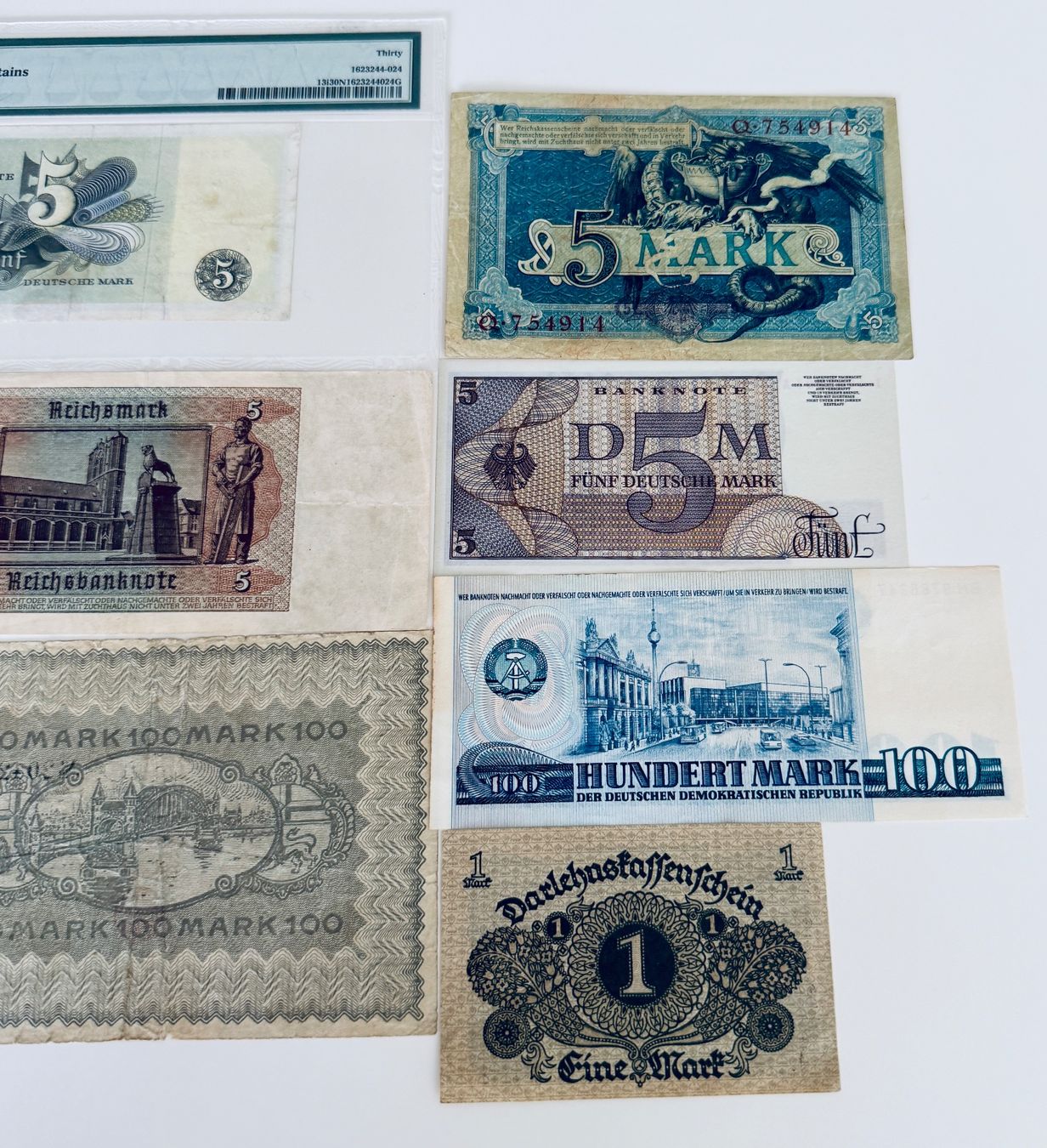 Banknoten: **Deutsche Mark Banknoten Lot** – Gebraucht aus Langrickenbach von MeUs74 9