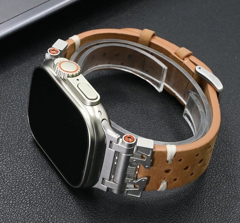 Apple Armbänder & -reifen: Band atmungsaktivem Leder für Apple Watch 9 10 11 und Ultra – Neu und originalverpackt aus Lausanne von WATCH-WORLD 3