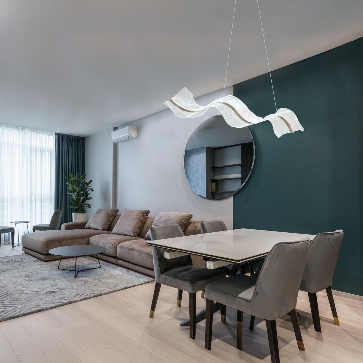 Lampadari & plafoniere: LED Pendelleuchte, CCT, 101 cm x 29 cm – Nuovo (secondo la descrizione) da Kreuzlingen venduto da Smart-Light 3
