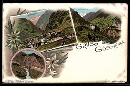 Litho Göschenen, Teufelsbrücke, Dammag