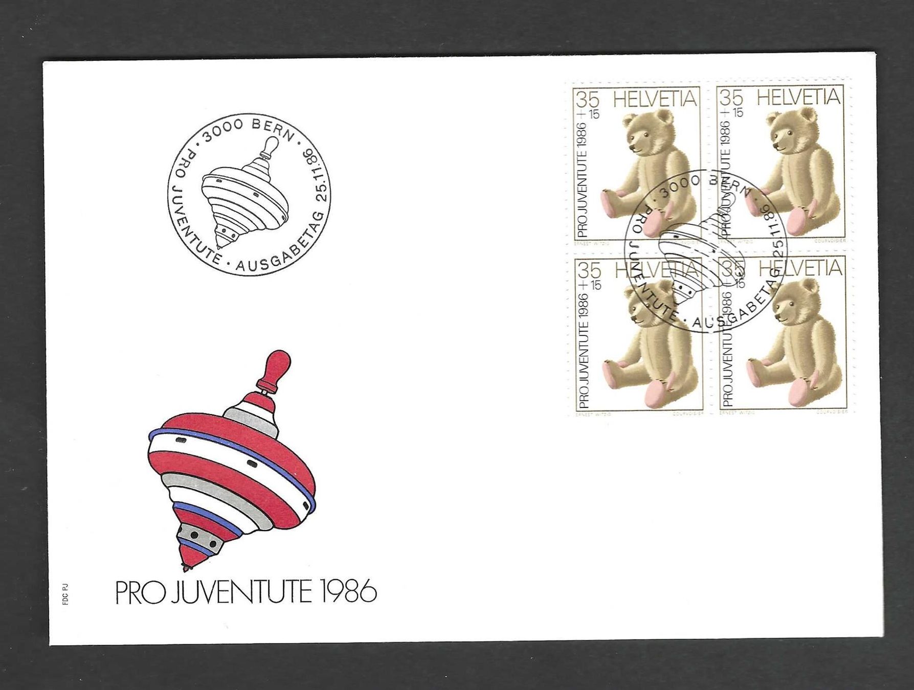 Buste & buste per spedizione: FDC Pro Juventute Viererblock 19 – Usato da Koblenz venduto da Markenhimmel