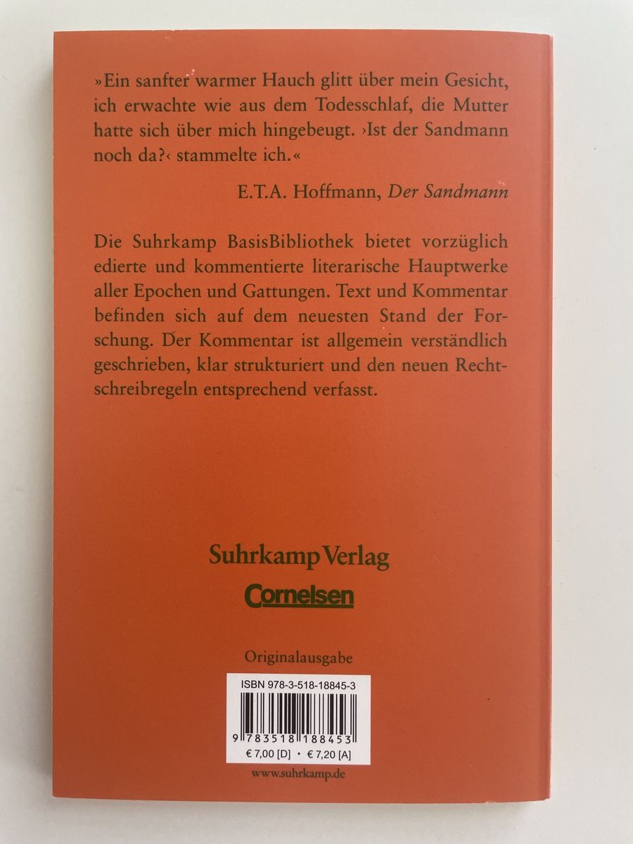 Libri: Der Sandmann - E.T.A. Hoffmann – Nuovo (secondo la descrizione) da Abtwil SG venduto da mikes201 1