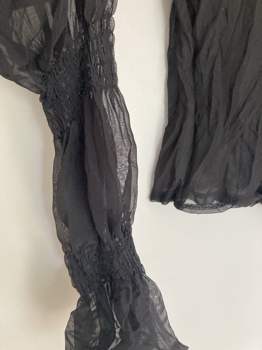 Blusen: Schwarze Bluse, Gr. S transparent & sexy – Neu (gemäss Beschreibung) aus Schlieren von cotopaxi06 2
