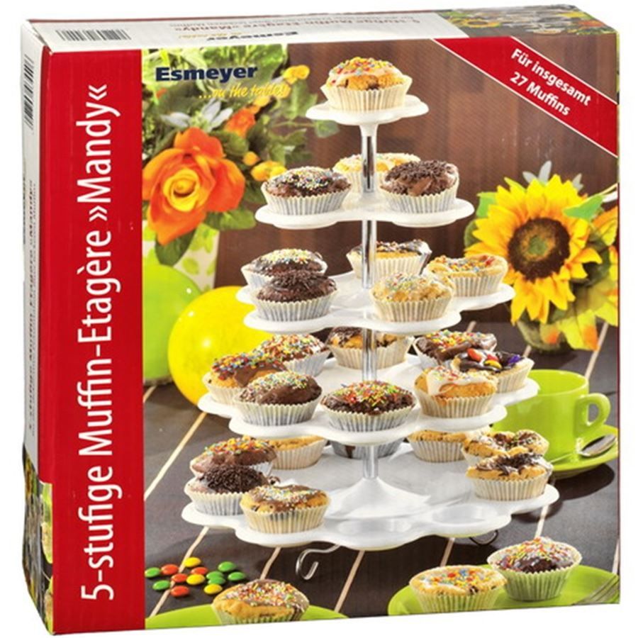 Piatti di portata: Muffin Etagère mit 5 Böden – Nuovo e nell'imballaggio originale da Wettingen venduto da kochshop 1