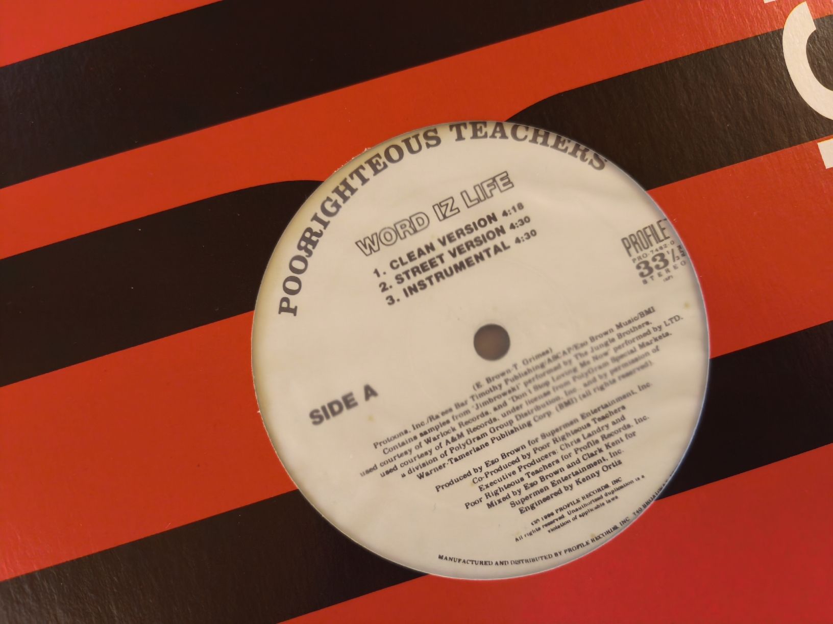 Dischi in vinile: Poor Righteous Teachers - Word Iz Life – Usato da Kandersteg venduto da digginblackpearlz 2