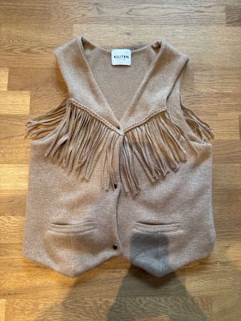 Kujten Weste Cashmere Cowgirl Fringes Boho Cowboy S Camel