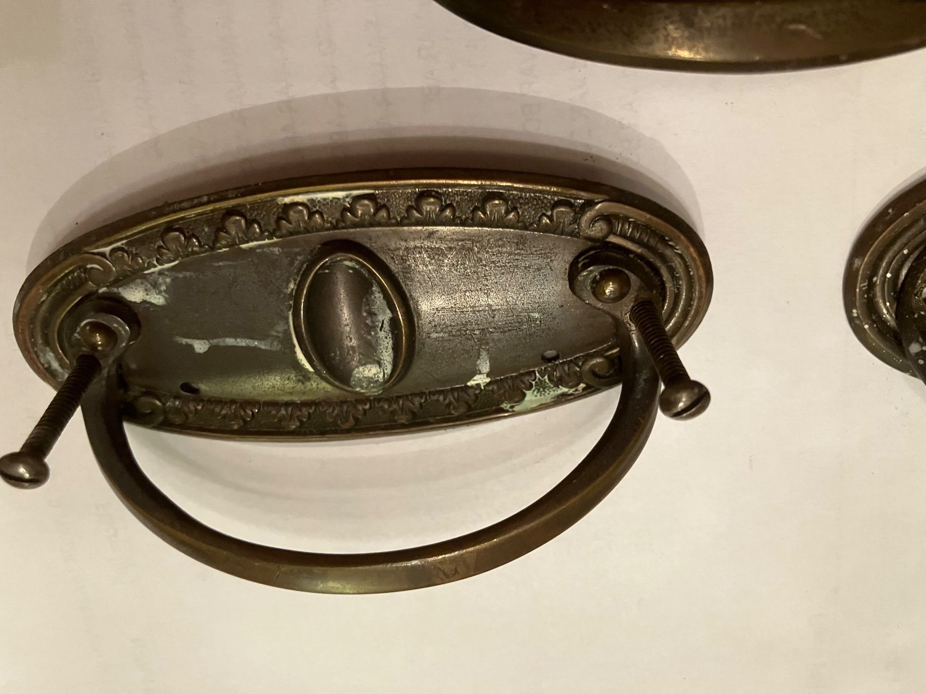 Ferramenta: 3 Antike Schubladengriffe Bronze patiniert Griffe Möbelgr... – Usato da Dintikon venduto da 51rh 5
