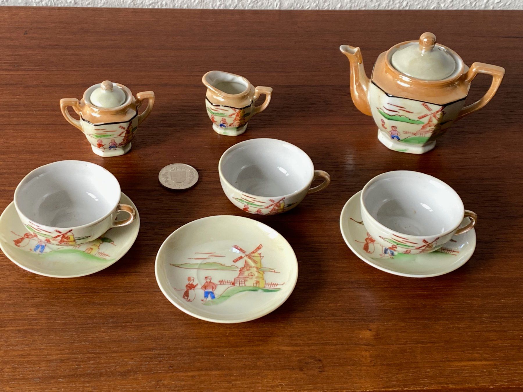 Set di piatti: Service à thé miniature / Miniatur-Teeservice – Usato da Cartigny venduto da skap07 1