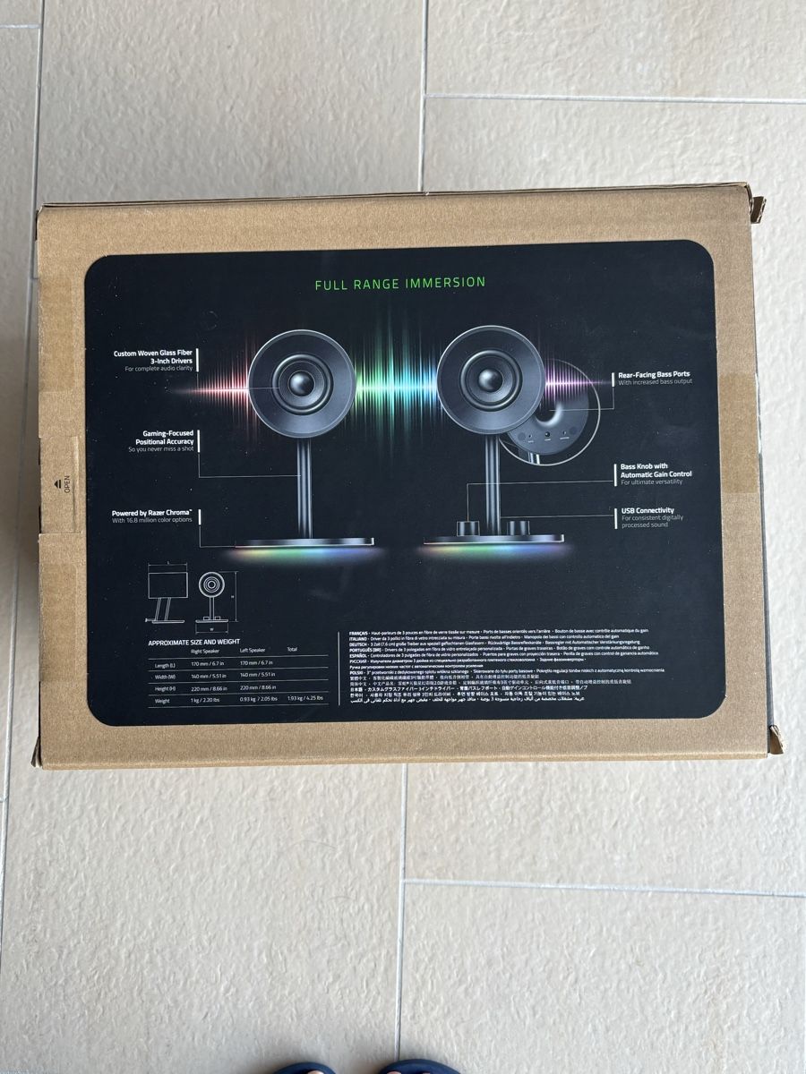 Razer Lautsprecher: Razer Nommo Chroma Gaming Speakers – Gebraucht aus Meggen von Isabelmeg 1