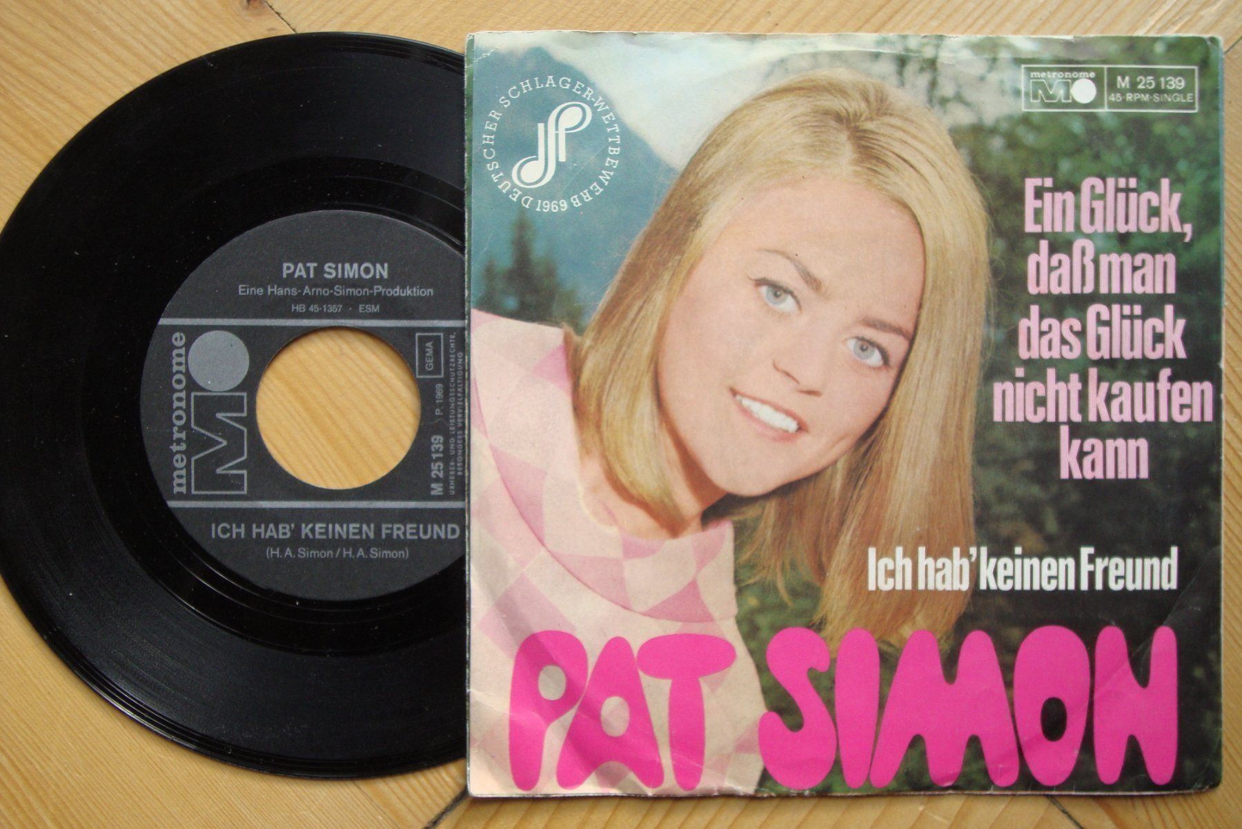 Dischi in vinile: PAT SIMON -EIN GLÜCK, DASS MAN DAS GLÜCK – Usato da Bern venduto da Uli_10_11 1