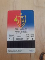 FCB - Molde FK, Matchbillett vom 08.08.2012, Reihe 2!