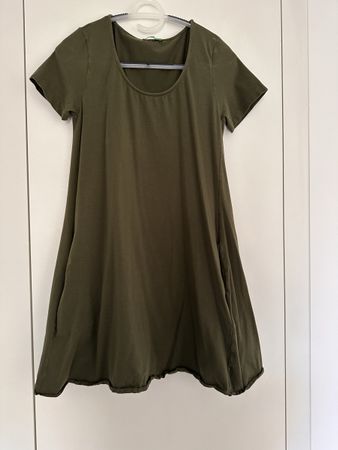 Olive Green Benetton Dress - Size S