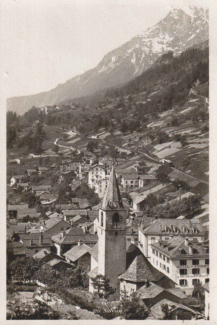 Cartoline postali: AK Salvan - gel. 7.8.1936 – Usato da Fribourg venduto da schnalla92