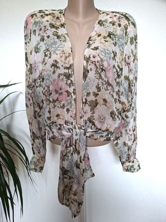 Blouse en Soie- Fiorella Rubino – Fleurie – Taille 38