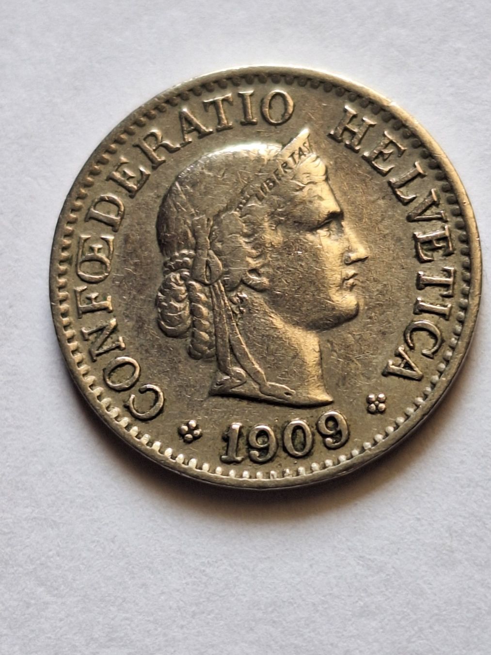 Tutti le monete: 10cts 1909  SS – Usato da Couvet venduto da zeze03