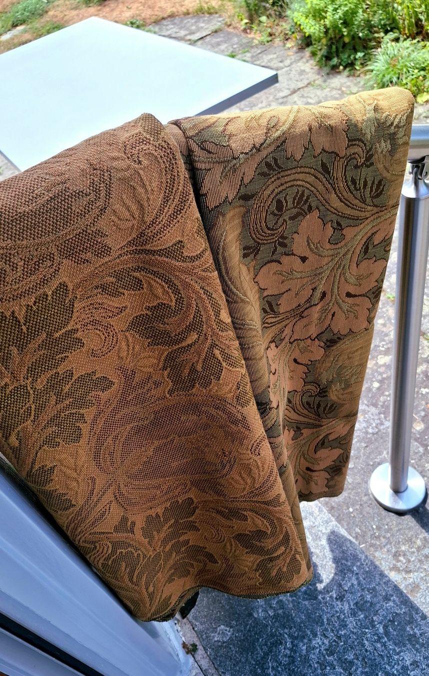 Tissus: ANTIKER MÖBELSTOFF, JUGENDSTIL um 1900 – D'occasion à Grüningen par Kartensammler 4