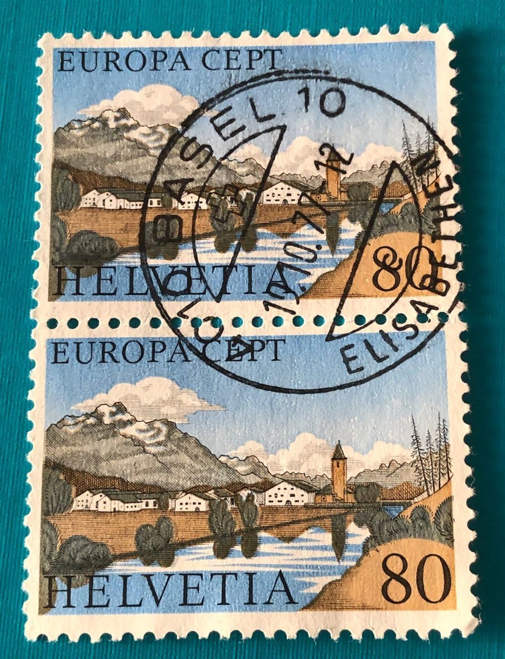 Tutti i francobolli: Nr.590 Paar mit Vollstempel Basel – Usato da Aarau venduto da Billa007