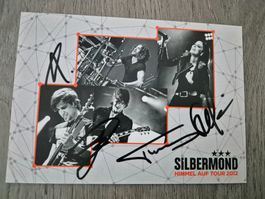 Autogrammkarte Silbermond mit Originalunterschriften