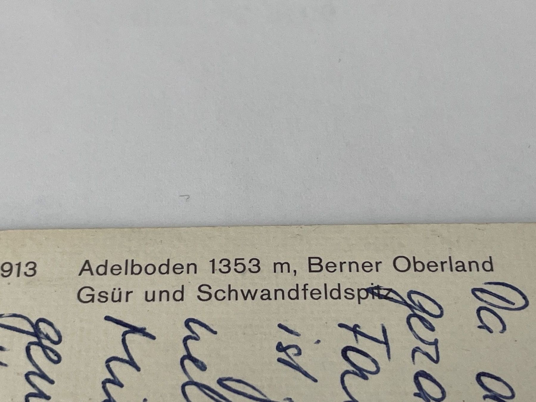 Cartoline postali: Ansichtskarte Adelboden 1353m Berner Oberland mit Gsür – Usato da St. Gallen venduto da Gallus8 2
