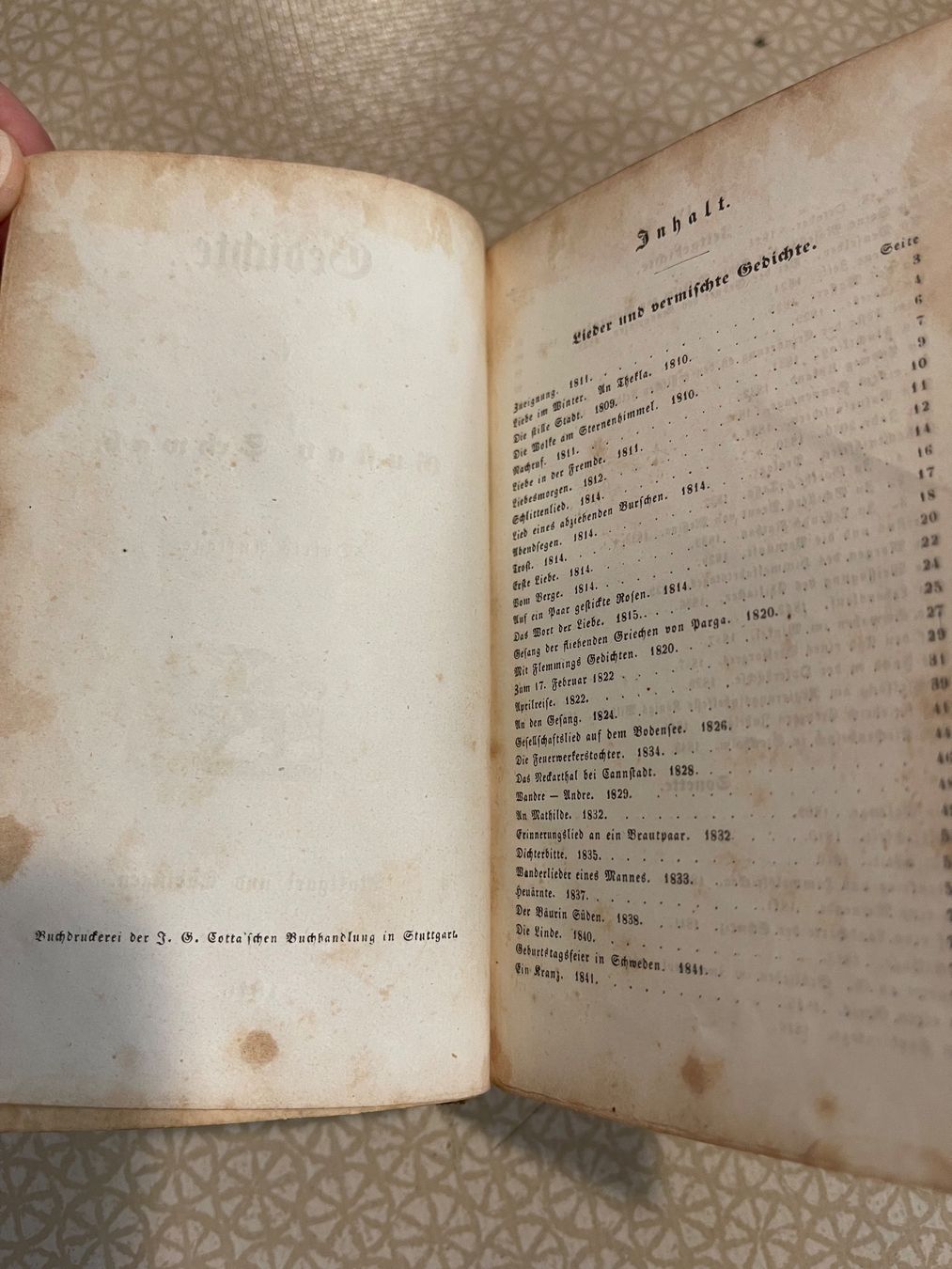 Libri: Buch - Gedichte von Gustav Schwab – Usato da Urnäsch venduto da pas_5r9c 5