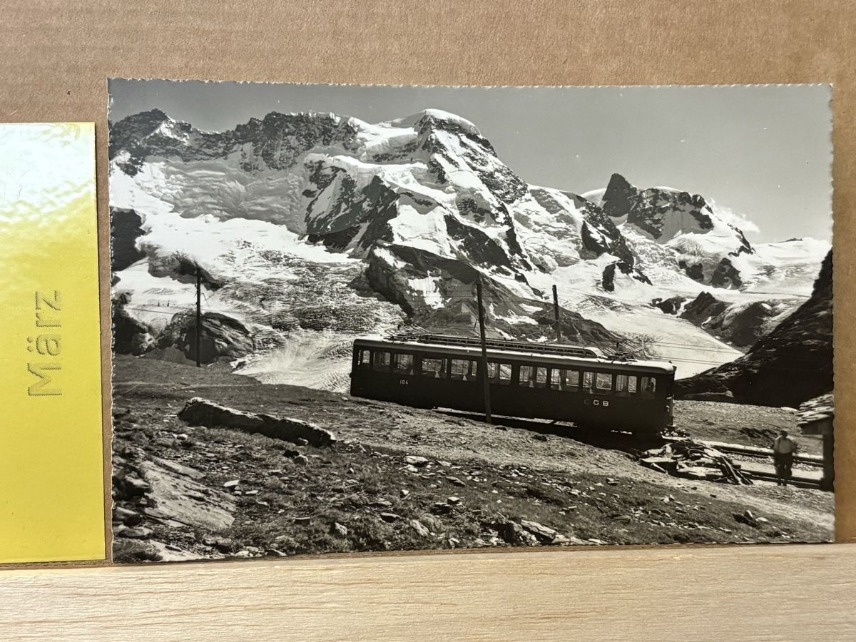 Cartoline postali: AK von Gornergrat Bahn / Breithorn – Usato da Rümlang venduto da Kartenpost1
