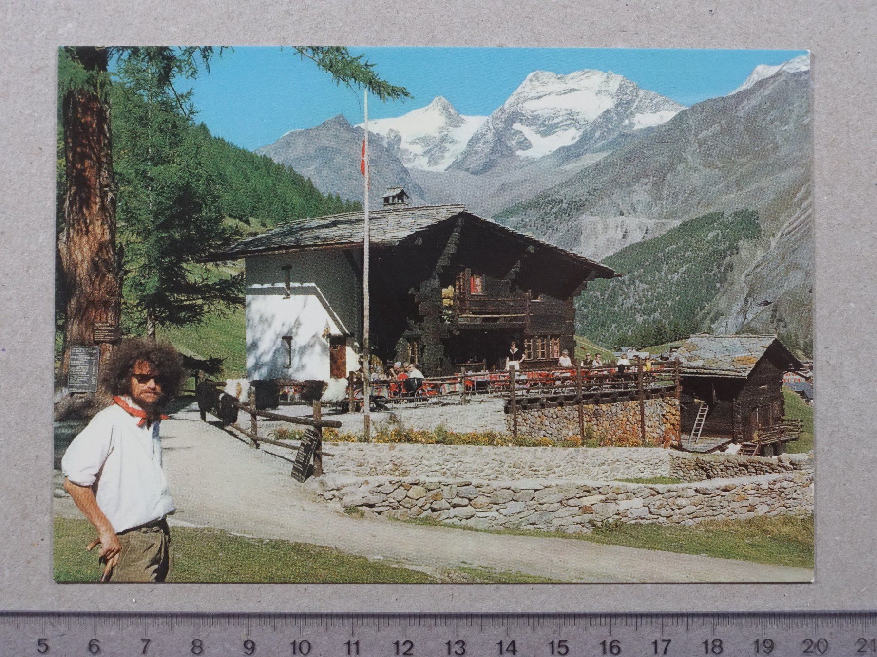 Ansichtskarten: Saas-Fee, Restaurant zur Schäferstube – Gebraucht aus Lenzburg von fh1