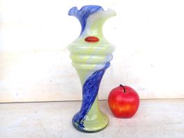 Vase Murano Glas Vintage Opaline Moretti ? Mid Century