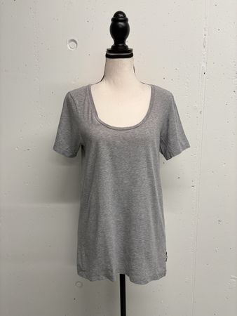 Maison Scotch T-Shirt Grau Grösse 40 Baumwolle