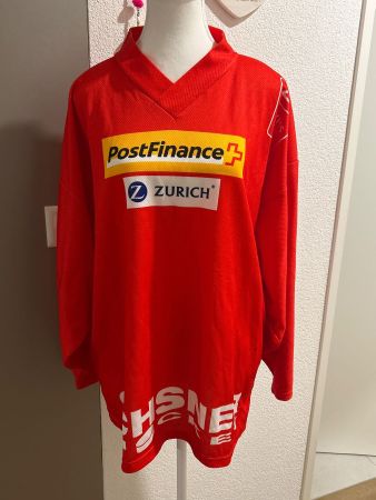 Eishockey-Trainingstrikot rot PostFinance von Ochsner Gr. L