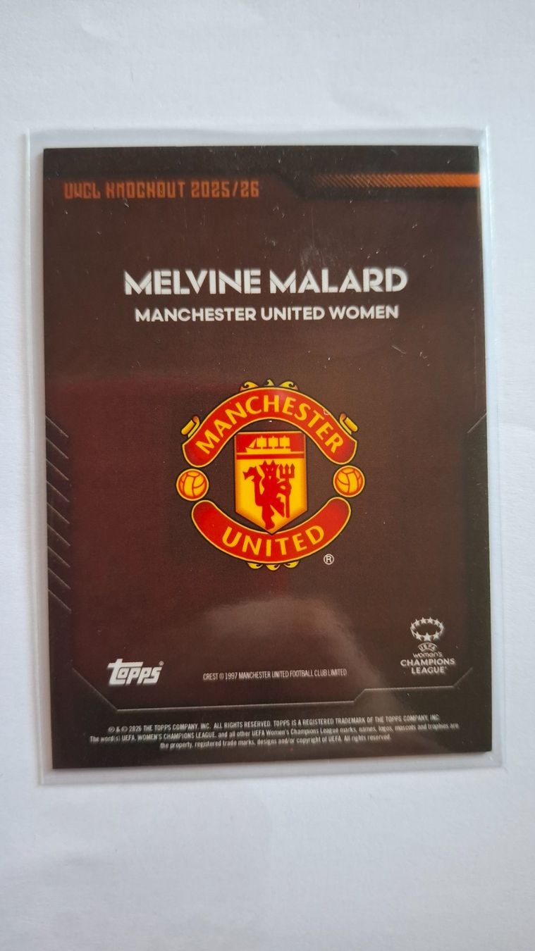Topps Carte collezionabili: Melvine Malard Manchester United Topps Knockout /25 – Usato da Neuhausen am Rheinfall venduto da Schweizer83 1