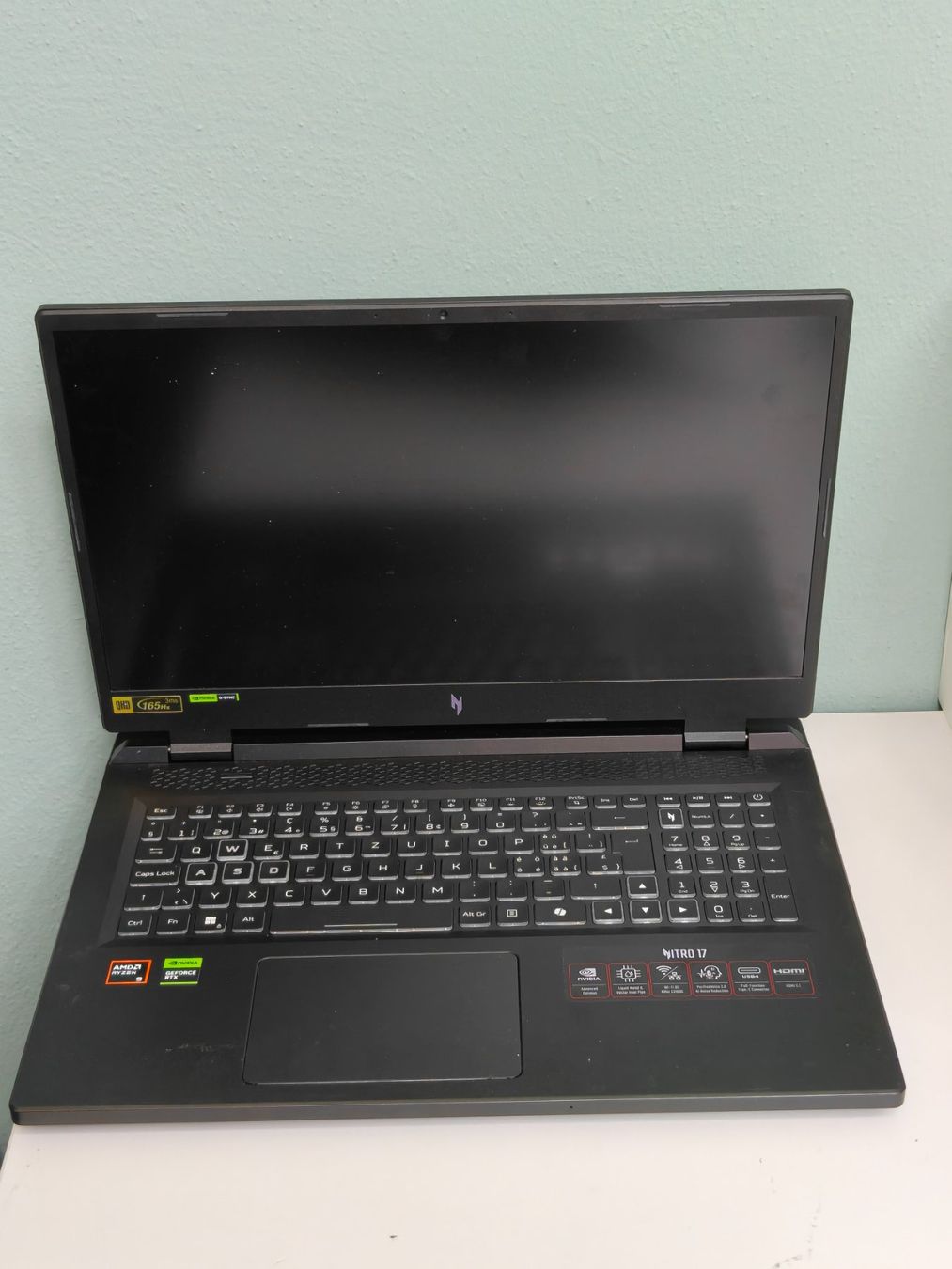 Acer Notebook: Gaming Laptop Acer Nitro 17 Ab 50.Fr – Difettoso da Solothurn venduto da SDGG