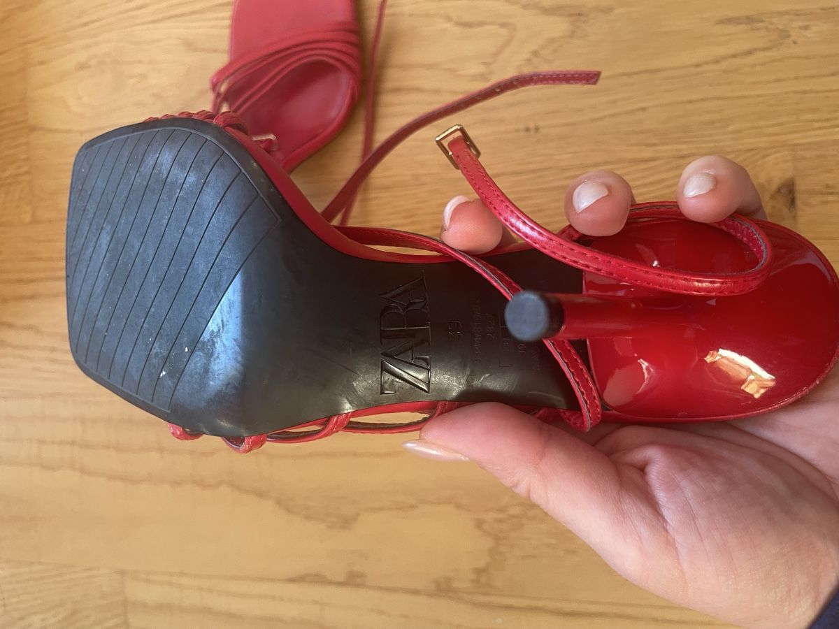 Zara Scarpe da donna: Rote Sandalen von Zara Gr 39 – Nuovo (secondo la descrizione) da Reinach BL venduto da pupa.ball 4