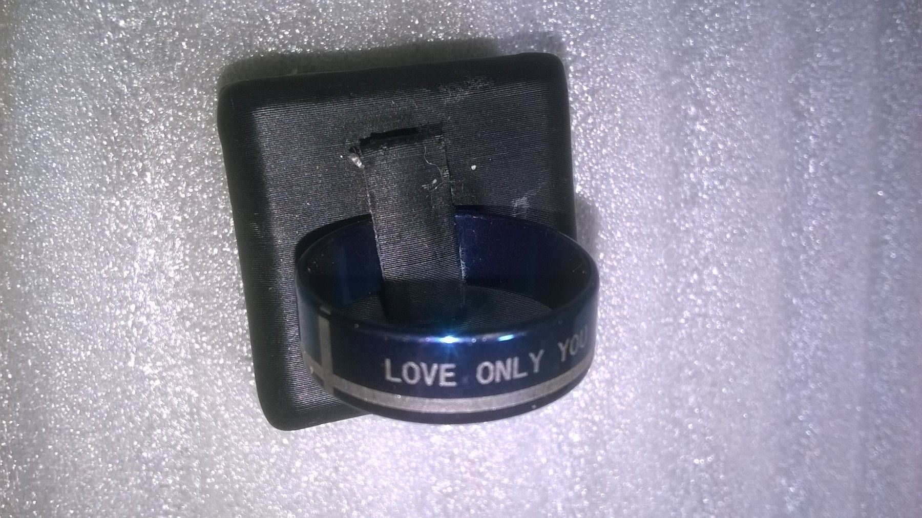 Ringe: RING EDELSTHAL,,DUNCKELBLAU,,,LOVE ONLY U – Neu (gemäss Beschreibung) aus Basel von bijoutrie_4