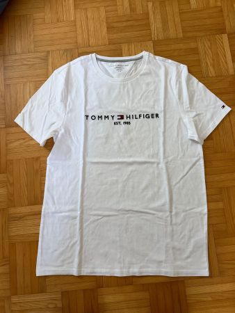 Tommy Hilfiger T-shirt, Gr L, Neu/ungertragen, weiss