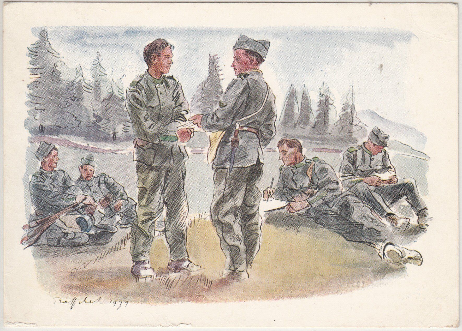 Tous les timbres: Einheitskarte 2.Wk Traffelet NO 58 Kat.30.- – D'occasion à Herrliberg par Lfrifda