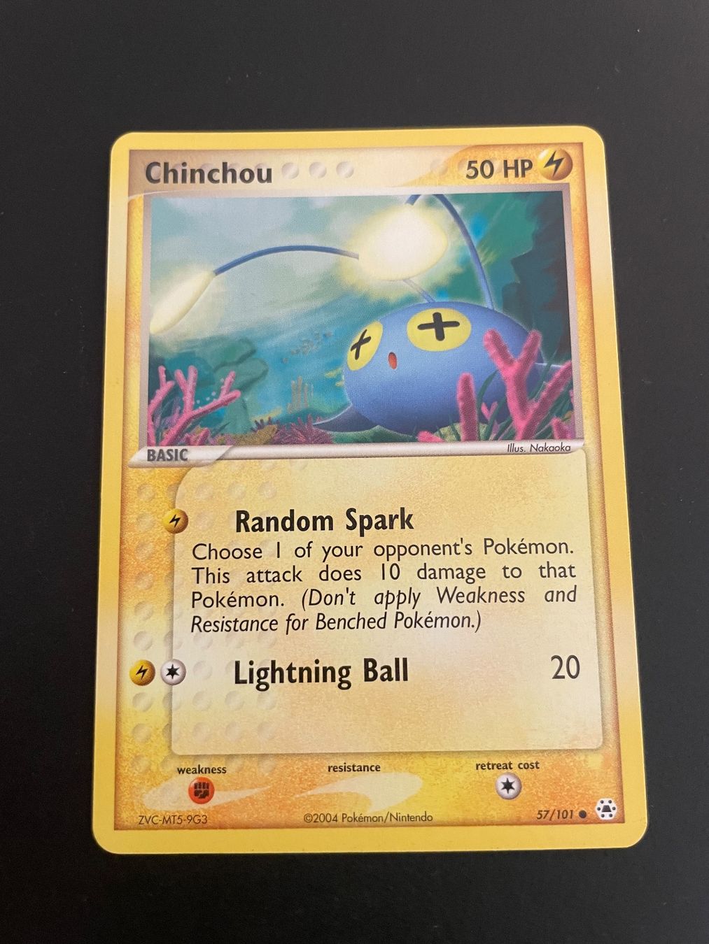 Pokémon Sammelbilder & Trading cards: CHINCHOU 57/101 EX HIDDEN LEGENDS – Gebraucht aus Zürich von pokemon_cards