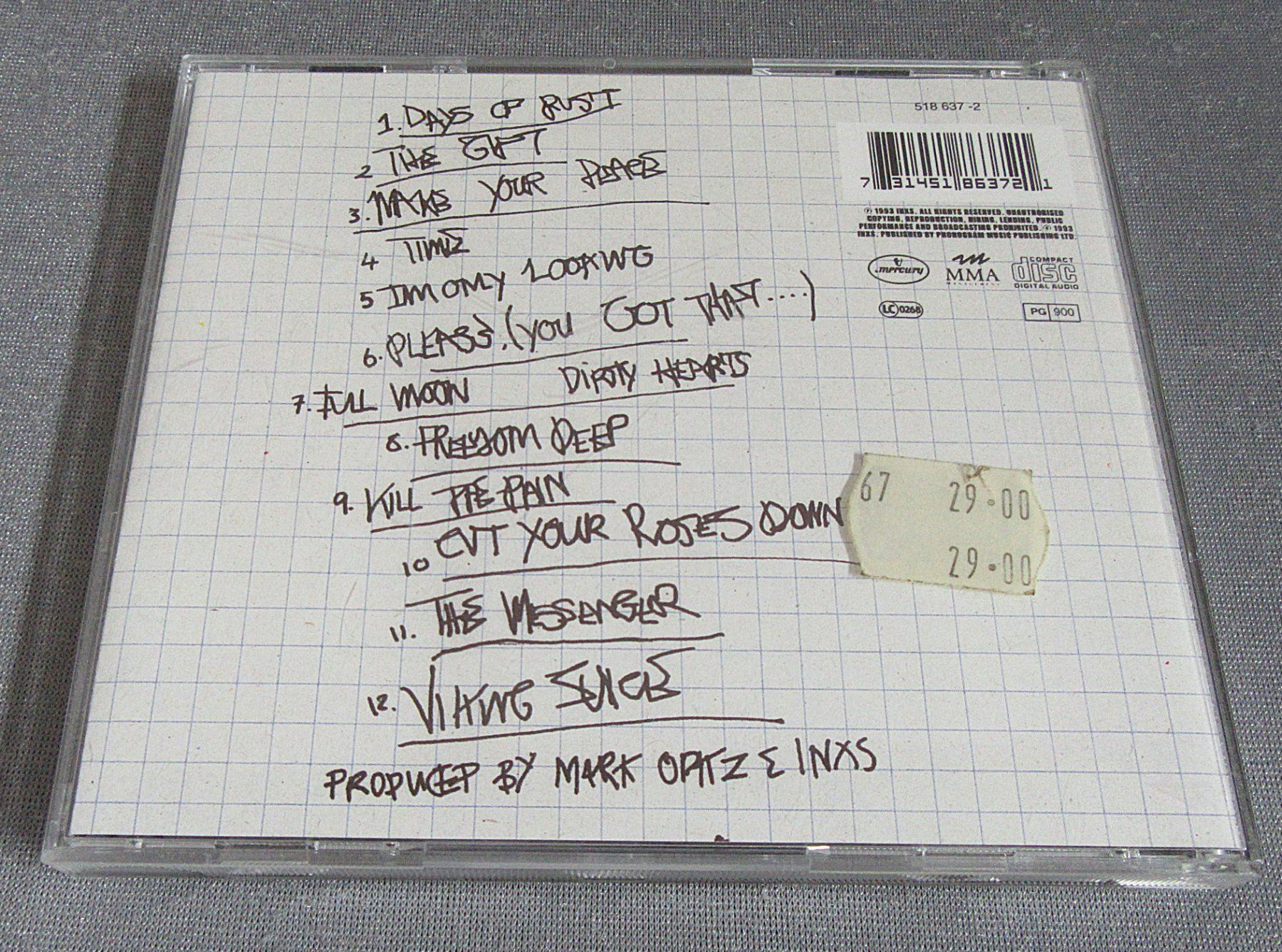 CD: CD - INXS - Full Moon, Dirty Hearts – Usato da Auenstein venduto da Padabimbim 1