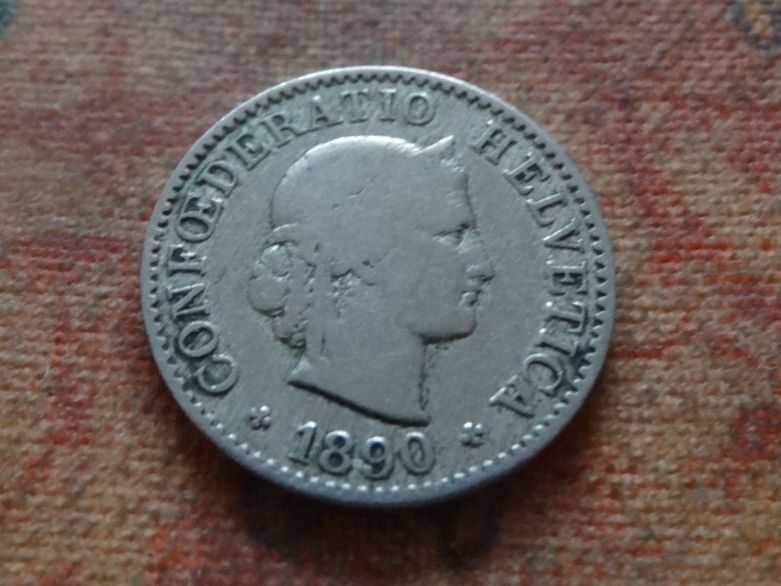 Tutti le monete: 5 Rp. 1890  (A) – Usato da Romanel-sur-Lausanne venduto da Swift13