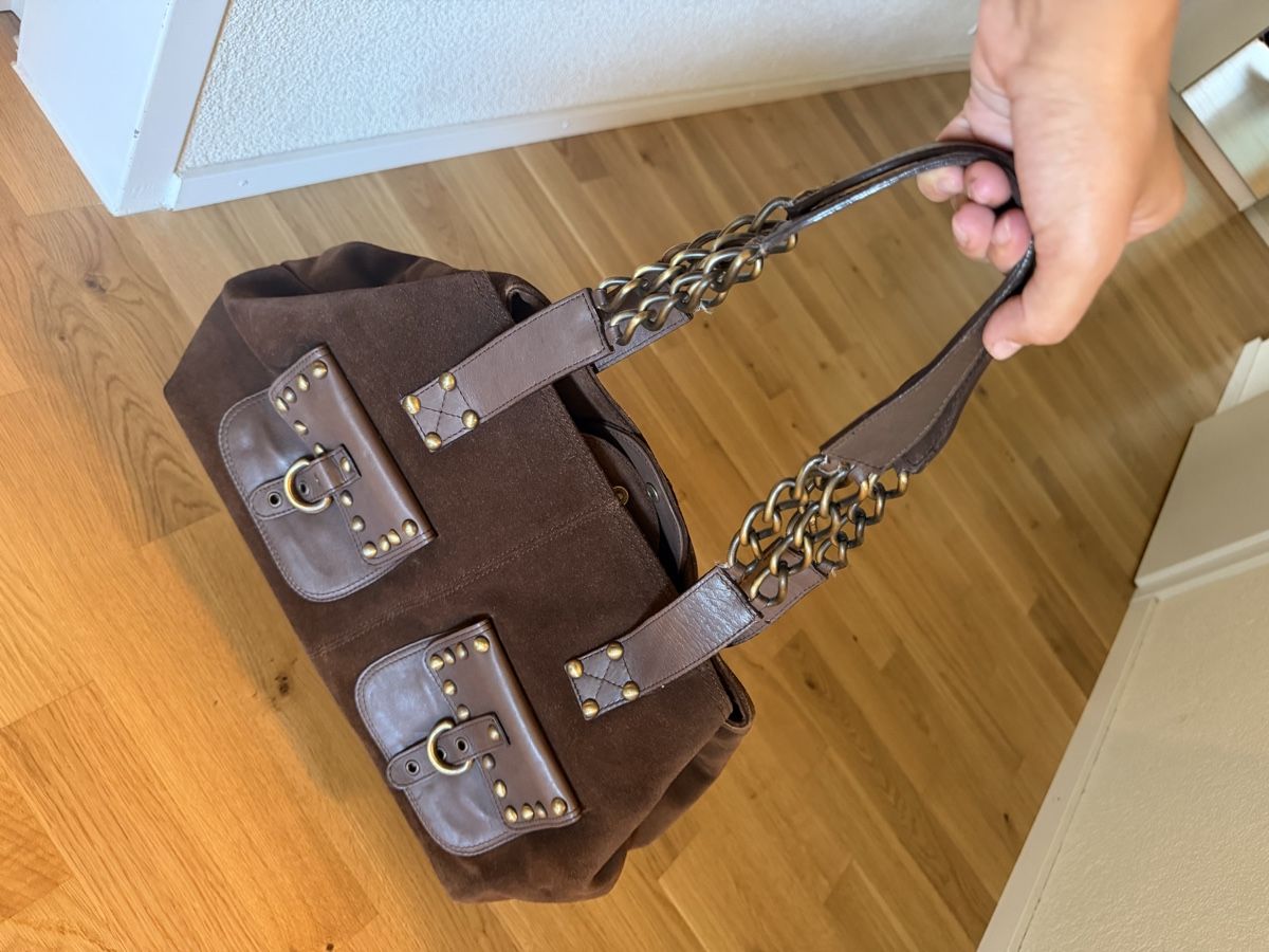 Stuart Weitzman Taschen für Damen: Damen Handtasche Stuart Weitzman braun suede – Gebraucht aus Reinach BL von K.zh.A 3