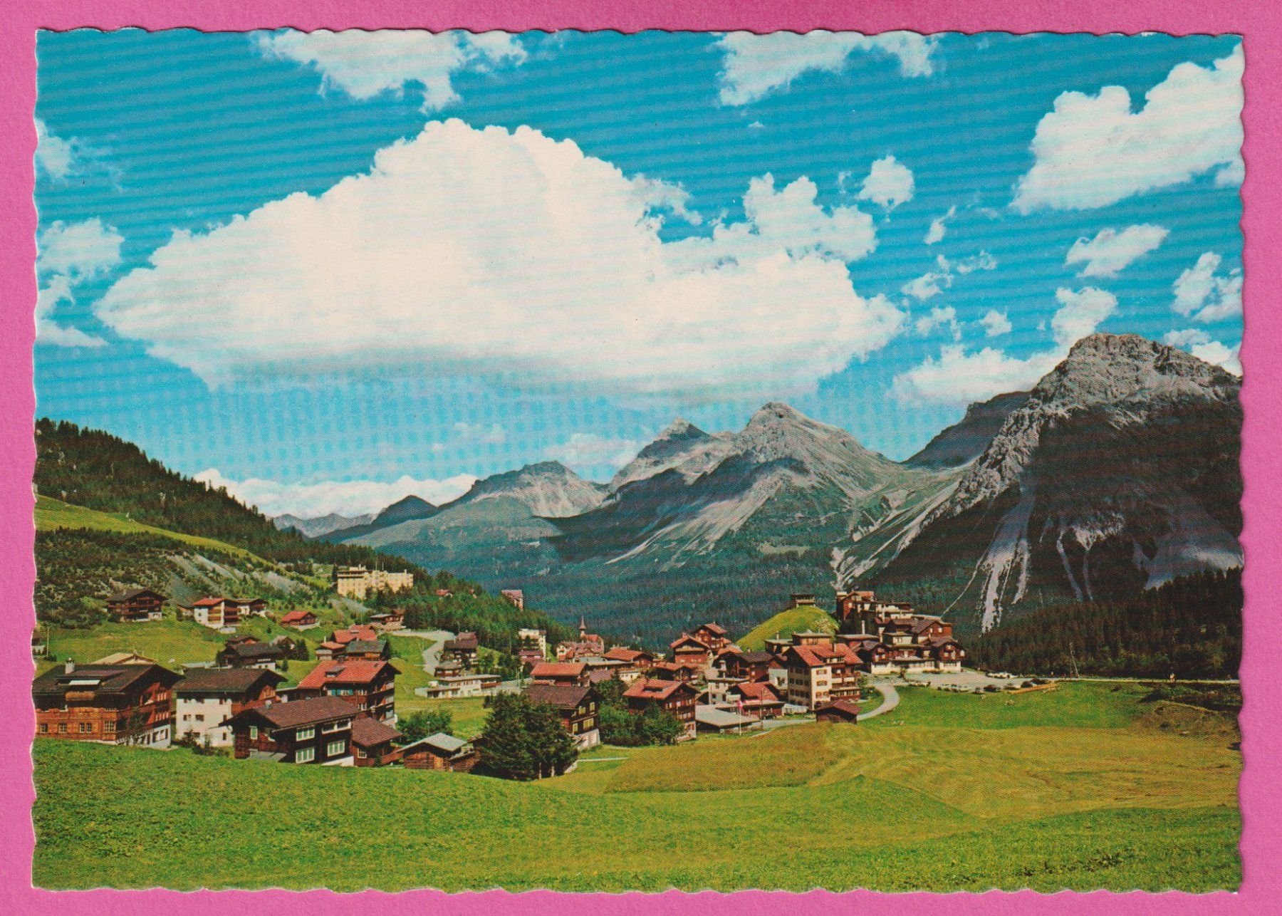 Cartoline postali: Inner Arosa 1963 mit Furkahörner – Usato da Einsiedeln venduto da dillie