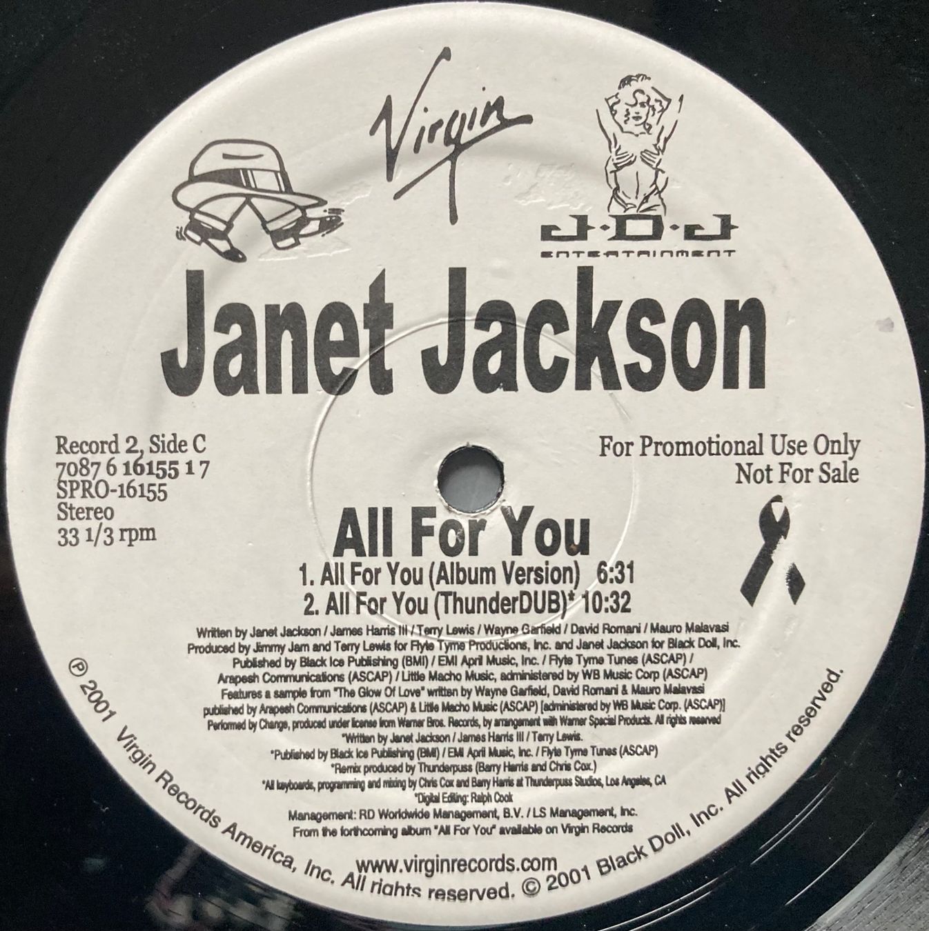 Dischi in vinile: JANET JACKSON - ALL FOR YOU – Usato da Poliez-Pittet venduto da Newtown-Records 3