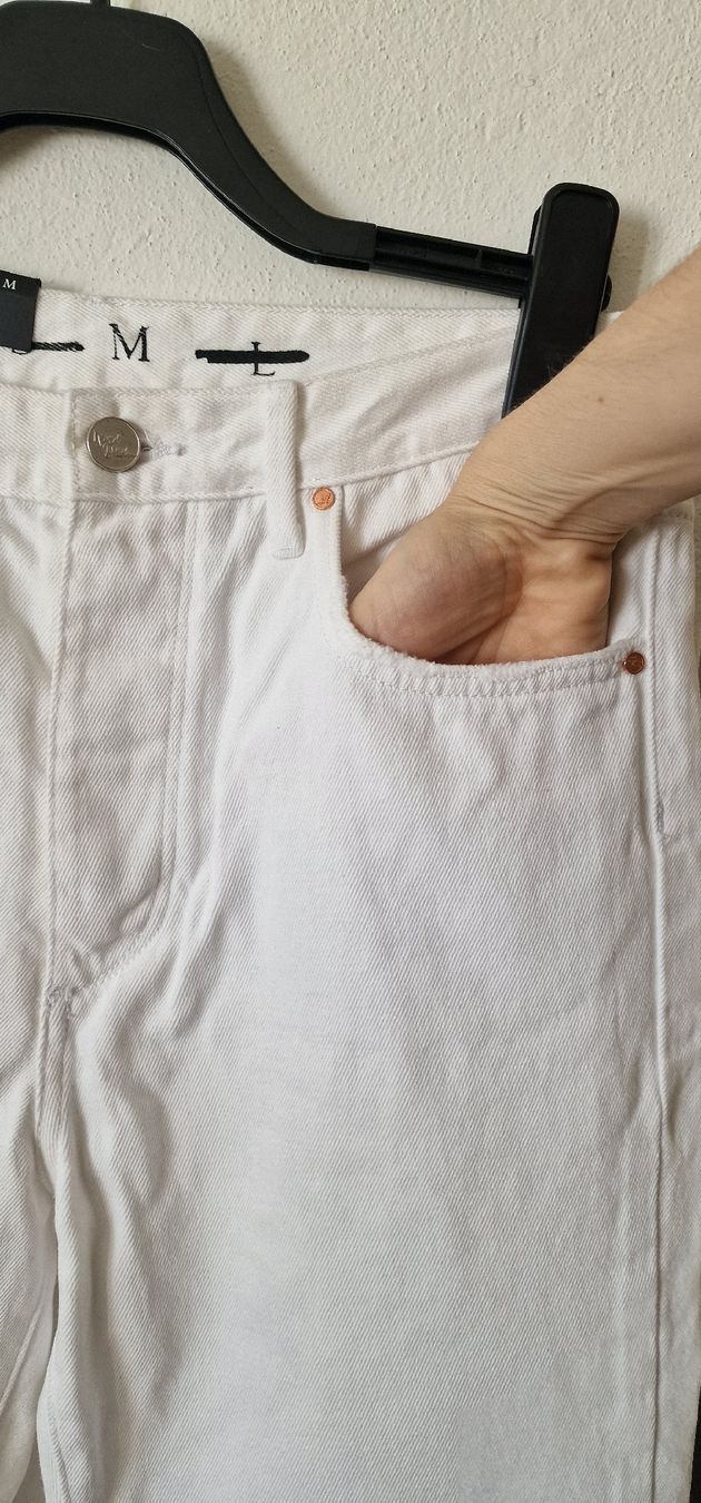 Jeans: Never Denim Jeans Gr. M Weiss – Nuovo (secondo la descrizione) da Romanshorn venduto da REALJessiB 3